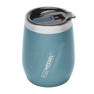 EcoVessel The Port 10oz Stainless Steel Wine Tumbler with Sliding Lid